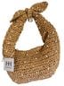 Haute Hippie 100% Straw 100% Polyester 100% Straw Tan Shoulder Bag One size - photo 1