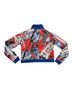 Nike 100% Polyester 2% Spandex Floral Orange Blue White Jacket Size M - photo 2