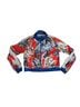 Nike 100% Polyester 2% Spandex Floral Orange Blue White Jacket Size M - photo 1