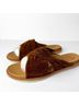 Kork-Ease 100% Suede Solid Brown Sandals Size 9 1/2 - photo 4