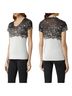 ALLSAINTS Print Black Gray Short Sleeve T-Shirt Size 4 - photo 1