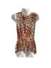 Deletta Graphic Multi Color Sleeveless Blouse Size S - photo 2