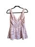 CAbi 100% Polyester 100% Polyester Print Pink Gray Tank Top Size 2 - photo 2