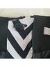 H&M Chevron-herringbone Black White Casual Skirt Size 12 - photo 8