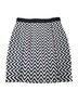 H&M Chevron-herringbone Black White Casual Skirt Size 12 - photo 1