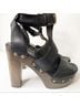 Stuart Weitzman Solid Black Sandals Size 10 - photo 3