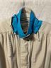 London Fog Print Tan Blue Jacket Size M - photo 10