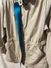 London Fog Print Tan Blue Jacket Size M - photo 7