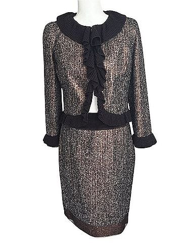 Magaschoni Metallic Tweed 2-Pc Skirt Suit Cocktail Dress (view 1)