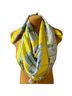 Tory Burch 100% Silk Print Yellow Blue Scarf One size - photo 4