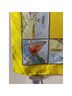 Tory Burch 100% Silk Print Yellow Blue Scarf One size - photo 7