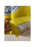 Tory Burch 100% Silk Print Yellow Blue Scarf One size - photo 8