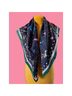 Tory Burch 100% Silk Print Blue Green Scarf One size - photo 4