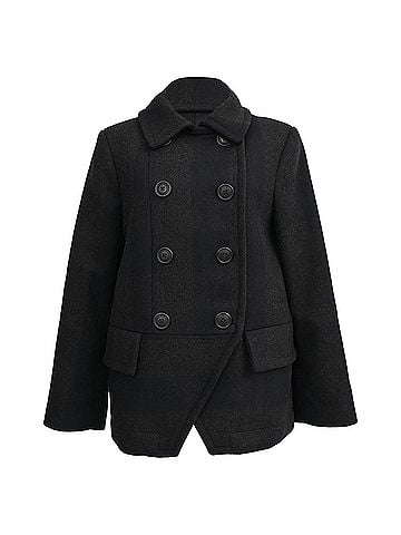 Vivienne Westwood Vivienne Westwood Double-Breasted Peacoat in Black Wool (view 1)