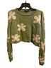 Blue Blush Floral Green Pullover Sweater Size M - photo 1