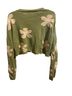Blue Blush Floral Green Pullover Sweater Size M - photo 2
