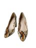 Charles David Snake Print Brown Ivory Heels Size 5 - photo 1