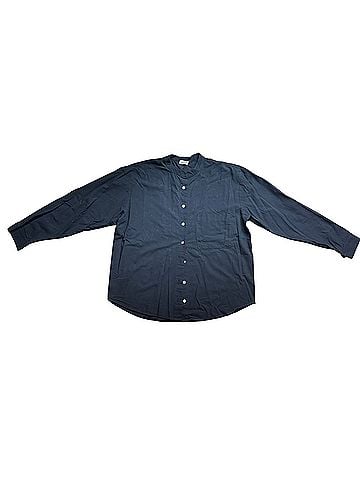 DONNI Sandwash Mandarin Shirt Button-Down Shirt (view 1)