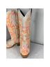 Corral Boots 100% Leather Print Multi Color Boots Size 6 1/2 - photo 4