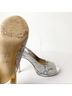 Donald J Pliner Snake Print Gray Silver Heels Size 9 - photo 5