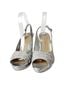 Donald J Pliner Snake Print Gray Silver Heels Size 9 - photo 1