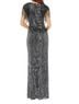 Mac Duggal 100% Polyester Solid Silver Black Cocktail Dress Size 10 - photo 2