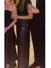 Mac Duggal 100% Polyester Solid Silver Black Cocktail Dress Size 10 - photo 4