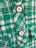 CAbi 100% Cotton 100% Polyester Plaid Green White Jacket Size L - photo 4
