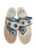 Jack Rogers Tan Blue Sandals Size 8 - photo 1