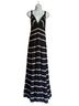 Alice + Olivia 100% Polyester Stripes Black White Cocktail Dress Size 6 - photo 1