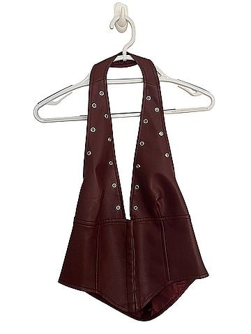 Princess Polly Corset Faux Leather Top (view 1)