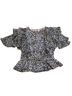 Express Animal Print Short Sleeve Blouse Size S - photo 1