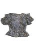 Express Animal Print Short Sleeve Blouse Size S - photo 2