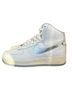 Nike 100% Leather White Silver Sneakers Size 9 - photo 1