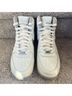 Nike 100% Leather White Silver Sneakers Size 9 - photo 4