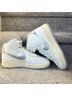 Nike 100% Leather White Silver Sneakers Size 9 - photo 7
