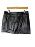 Massimo Dutti 100% Leather Black Leather Skirt Size L - photo 2