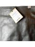 Massimo Dutti 100% Leather Black Leather Skirt Size L - photo 4