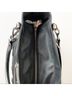 MZ Wallace Solid Black Gray Leather Shoulder Bag One size - photo 7
