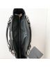 MZ Wallace Solid Black Gray Leather Shoulder Bag One size - photo 6