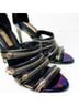 BCBGeneration Black Purple Heels Size 7 - photo 6