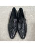 Vince. 100% Leather Snake Print Black Gray Flats Size 7 1/2 - photo 5