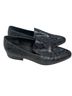 Vince. 100% Leather Snake Print Black Gray Flats Size 7 1/2 - photo 1