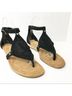 Koolaburra 100% Suede Solid Black Sandals Size 6 1/2 - photo 3