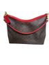Coach Print Brown Red Leather Shoulder Bag One size - photo 2