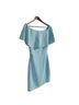 Reiss 100% Polyester Solid Blue Cocktail Dress Size 2 - photo 5
