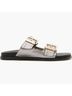 ALLSAINTS Silver Gold Sandals Size 7 - photo 8