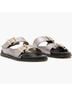ALLSAINTS Silver Gold Sandals Size 7 - photo 7