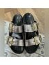 ALLSAINTS Silver Gold Sandals Size 7 - photo 11
