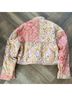 7 For All Mankind Print Pink Orange Jacket Size M - photo 10